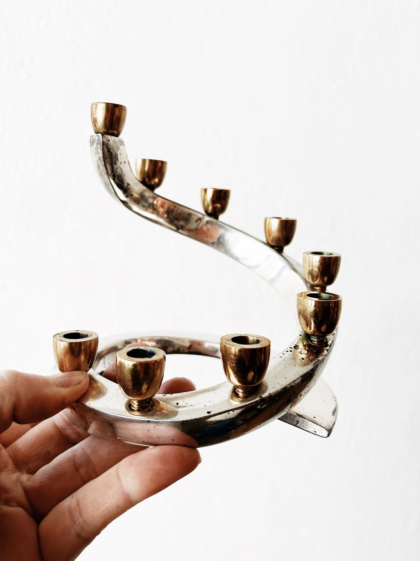 Vintage Modern Menorah