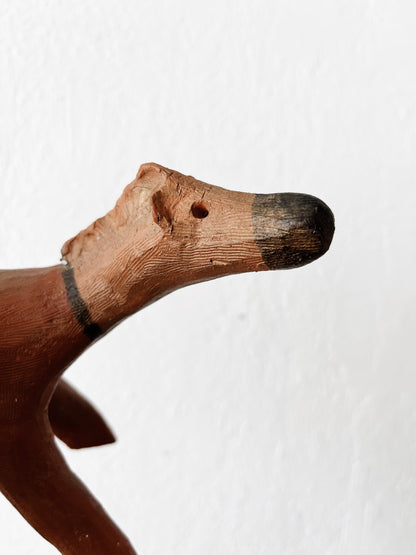 Handmade Folk Art Ceramic Animal
