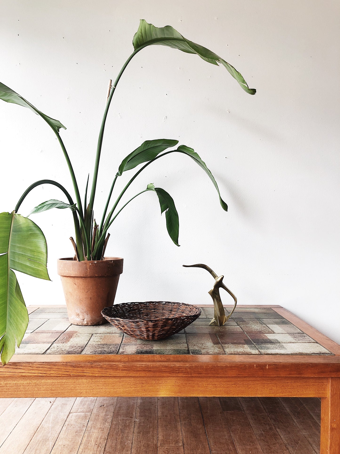 Vintage Danish Teak and Tile Coffee Table