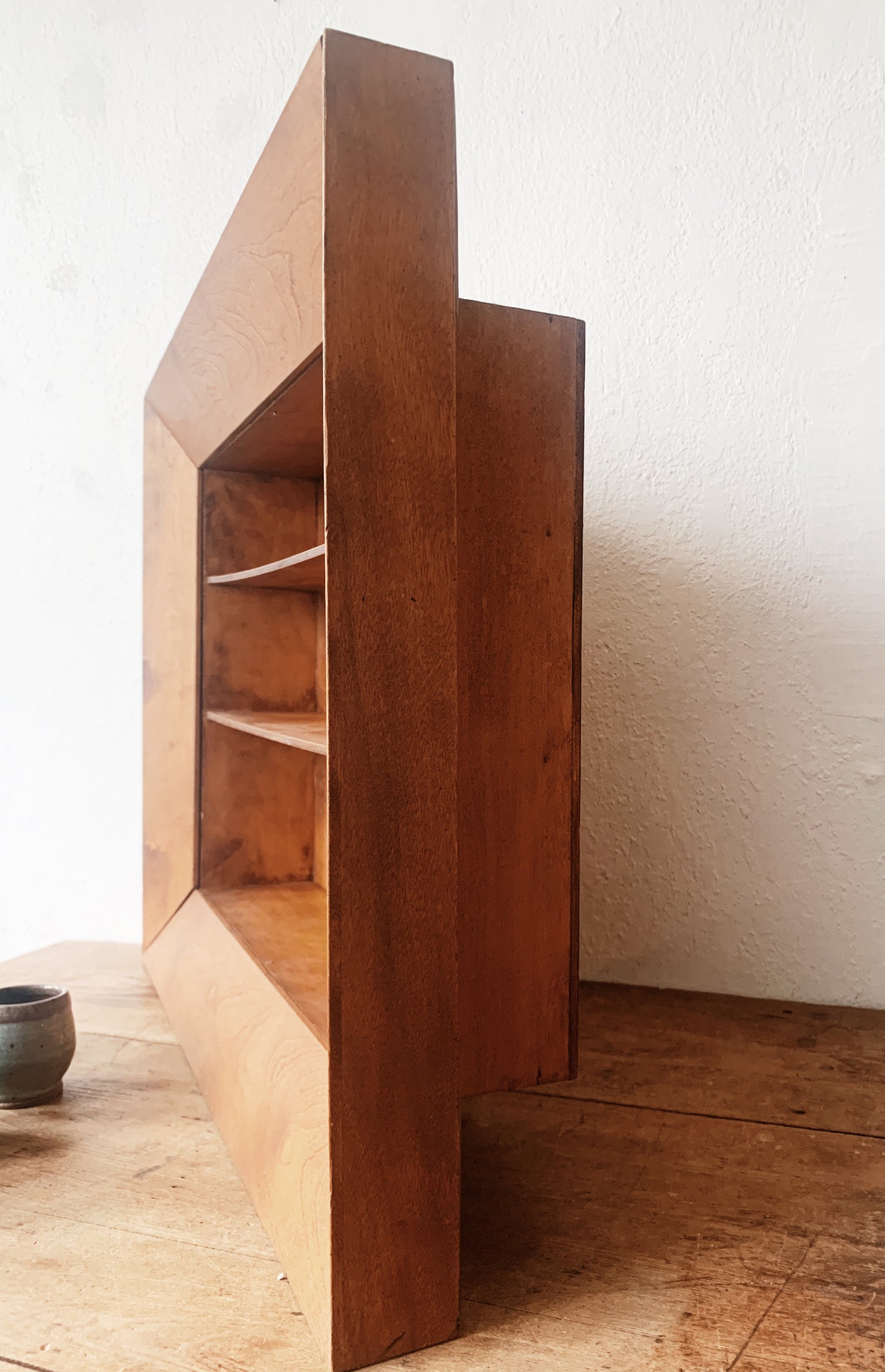 Vintage handmade Wood Shadow Box Shelf
