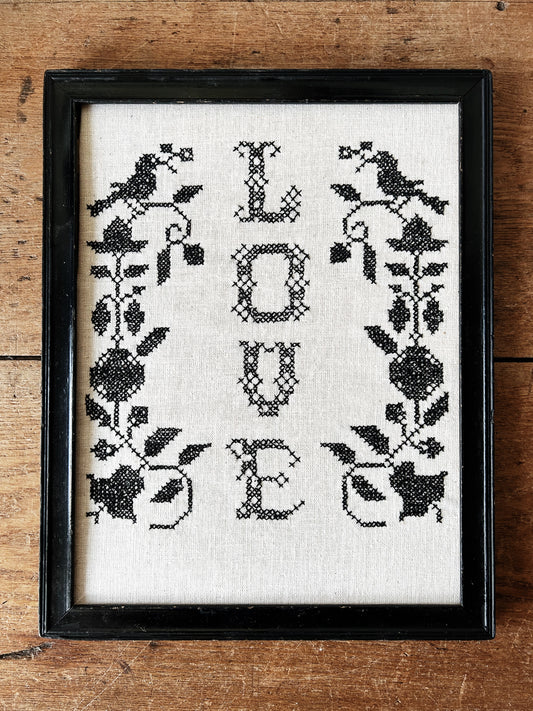 Vintage Framed Needlepoint