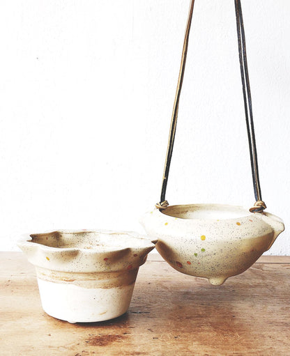 Vintage Confetti Pot