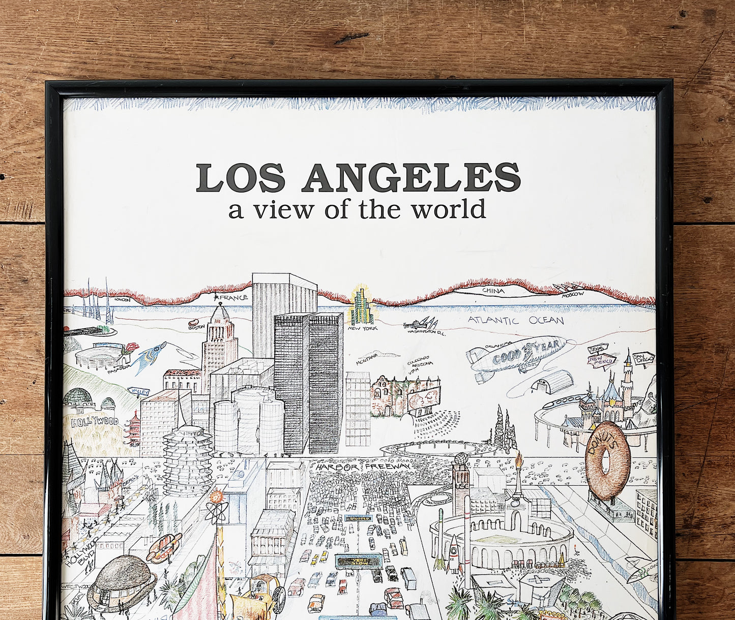 Vintage 1970s Los Angeles Poster