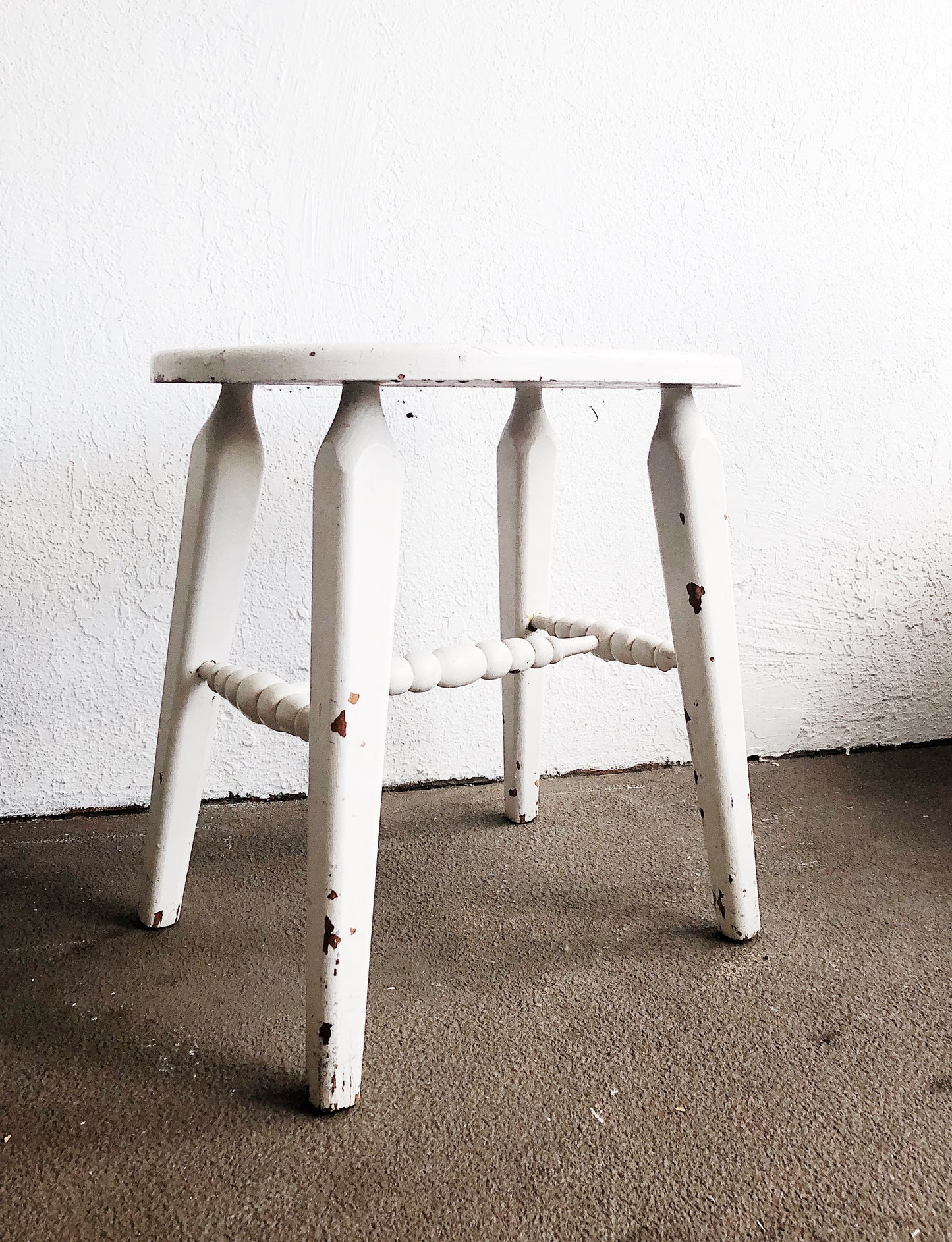 Vintage Rustic Low Stool