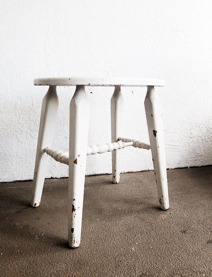 Vintage Rustic Low Stool