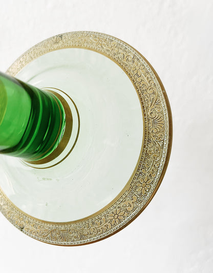 Vintage Glass Candle Sticks