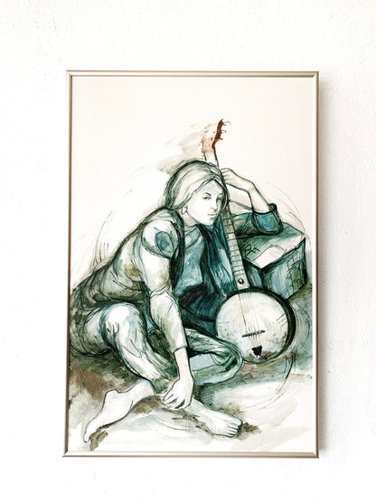 Large Vintage Framed Painting