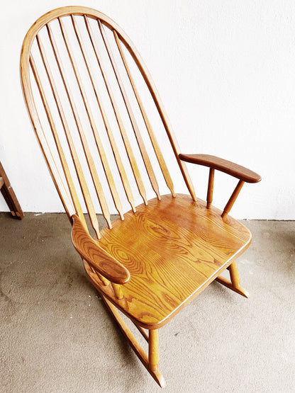 Vintage S Bent Brothers Oak Rocker
