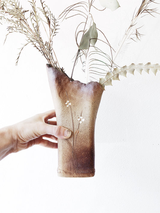Abstract Stoneware Vase