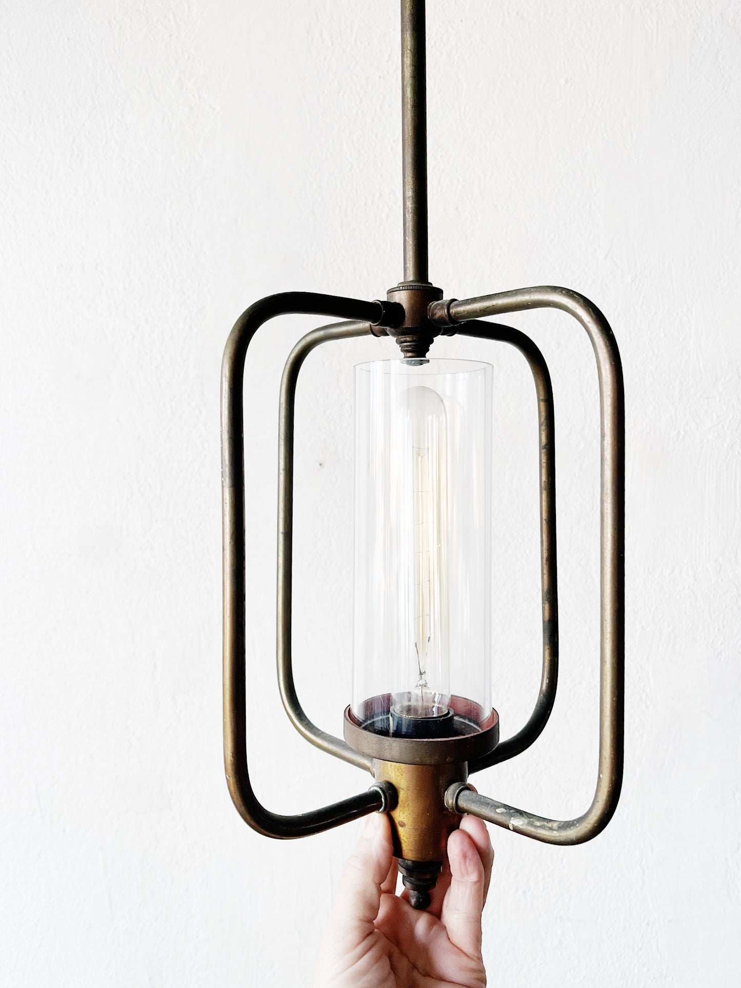 Machine Age Brass Pendant Lamp