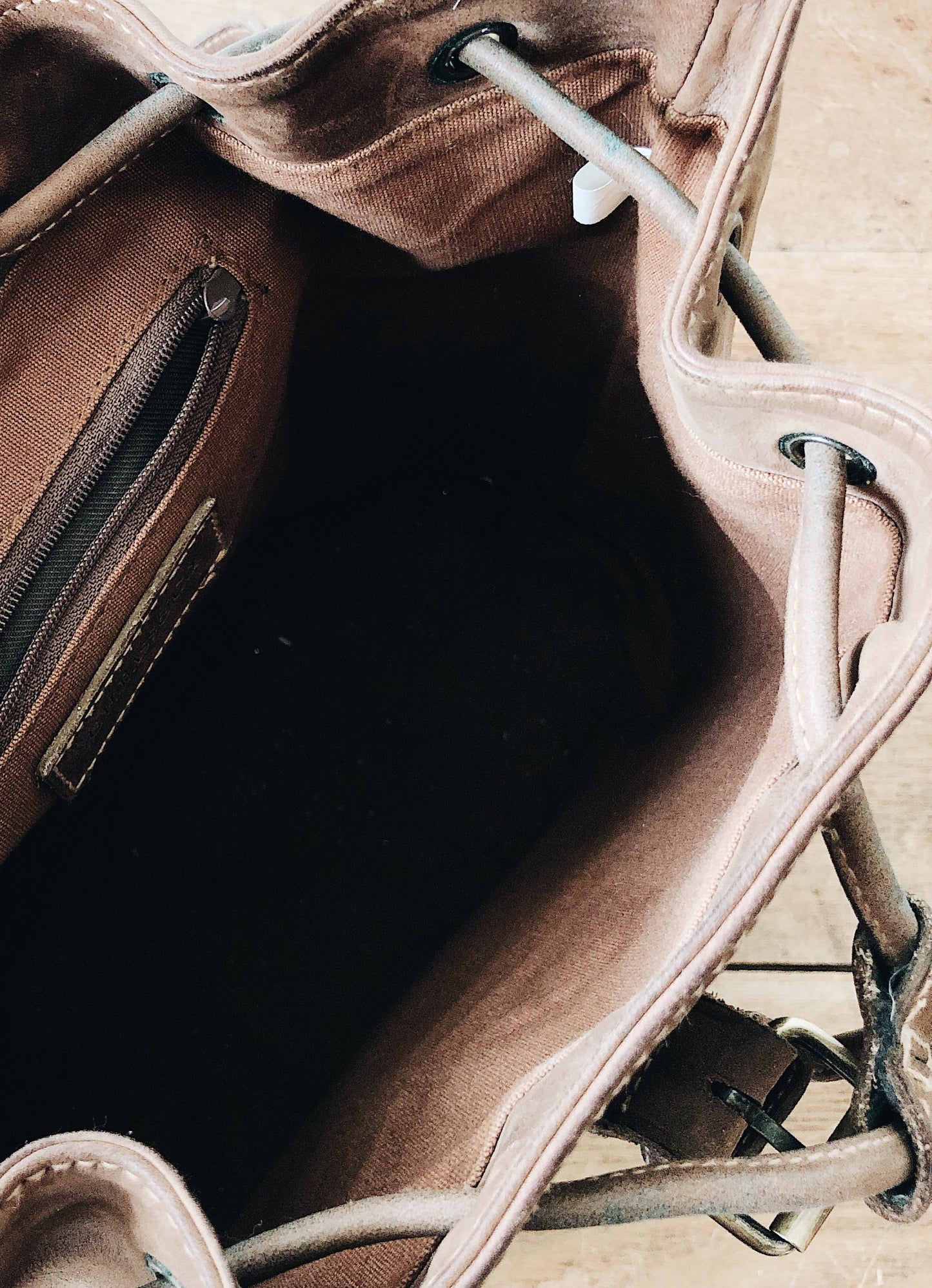 Vintage Leather Back Pack