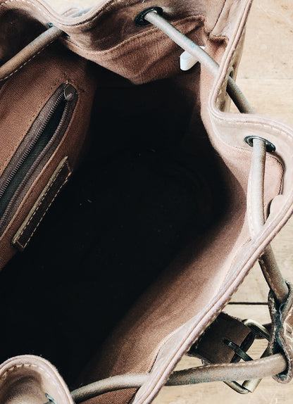 Vintage Leather Back Pack