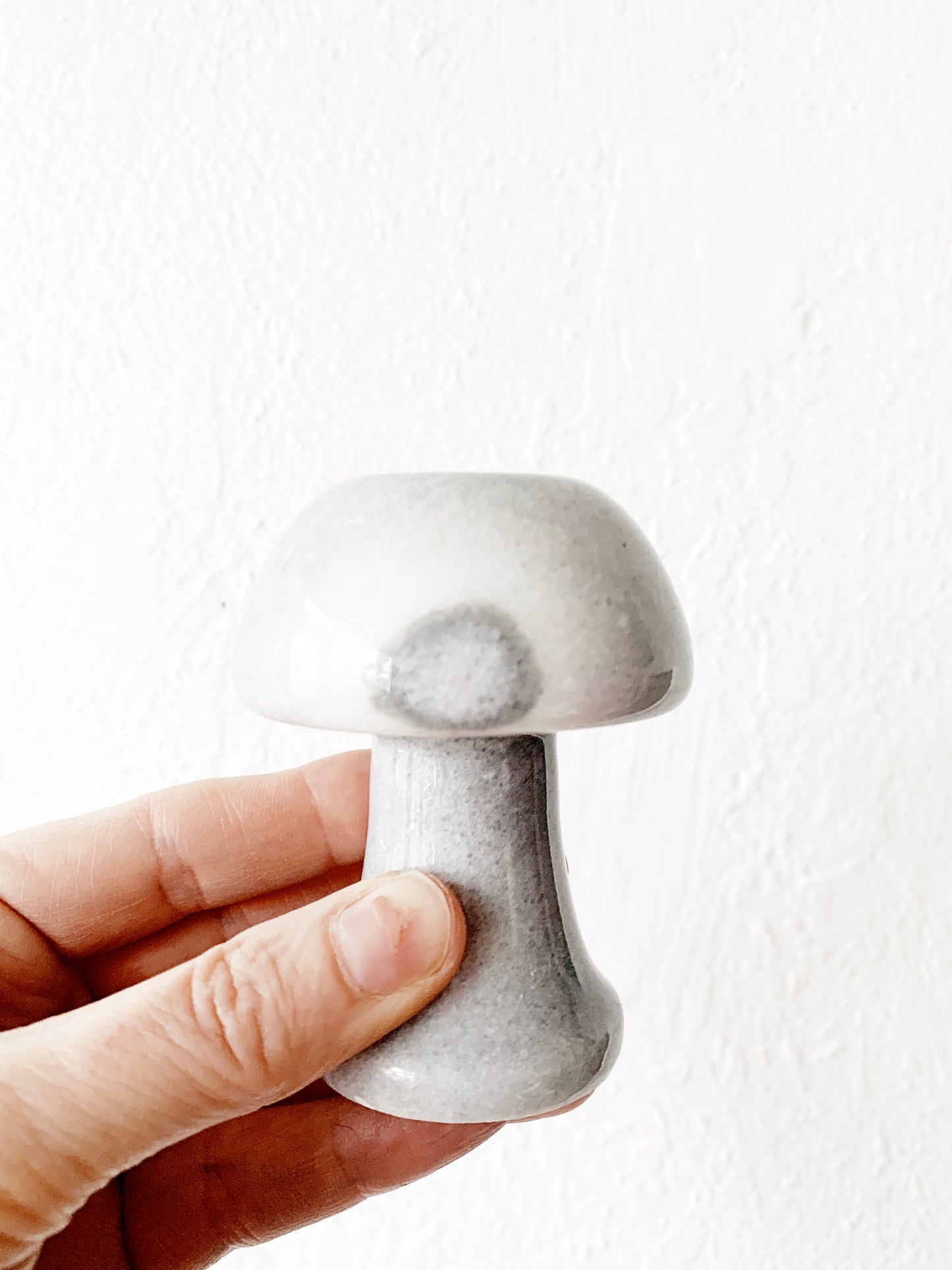 Marble Mushroom Candle Holder