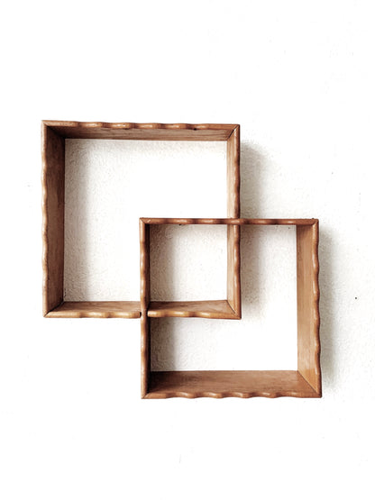 Vintage Modular Cubby Wall Shelf