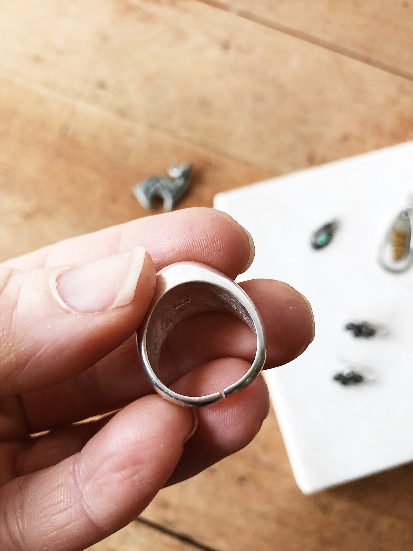 Vintage Sterling Silver Dome Ring
