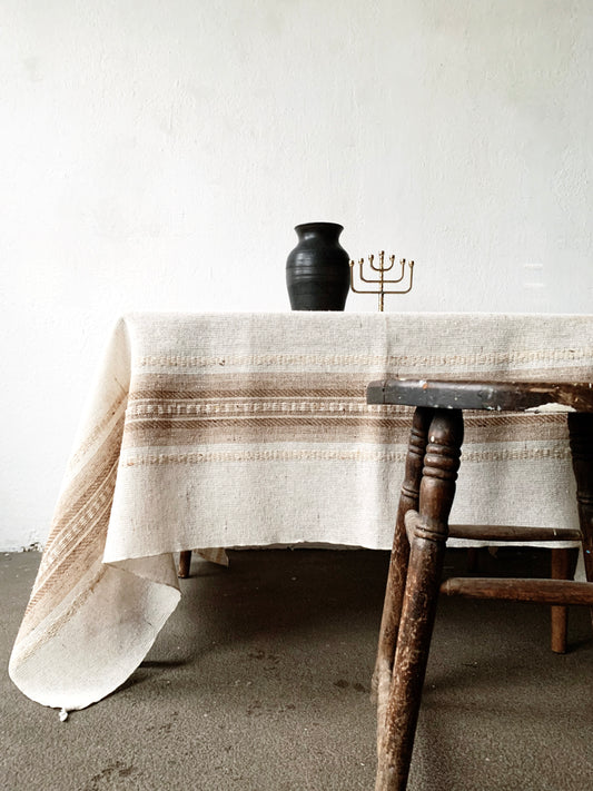 Vintage Woven Tablecloth