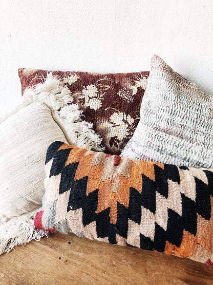 Vintage Kantha Quilt Pillow Cover