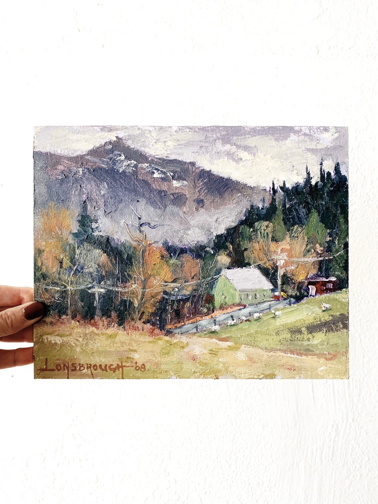 Vintage Oil Landscape Painting