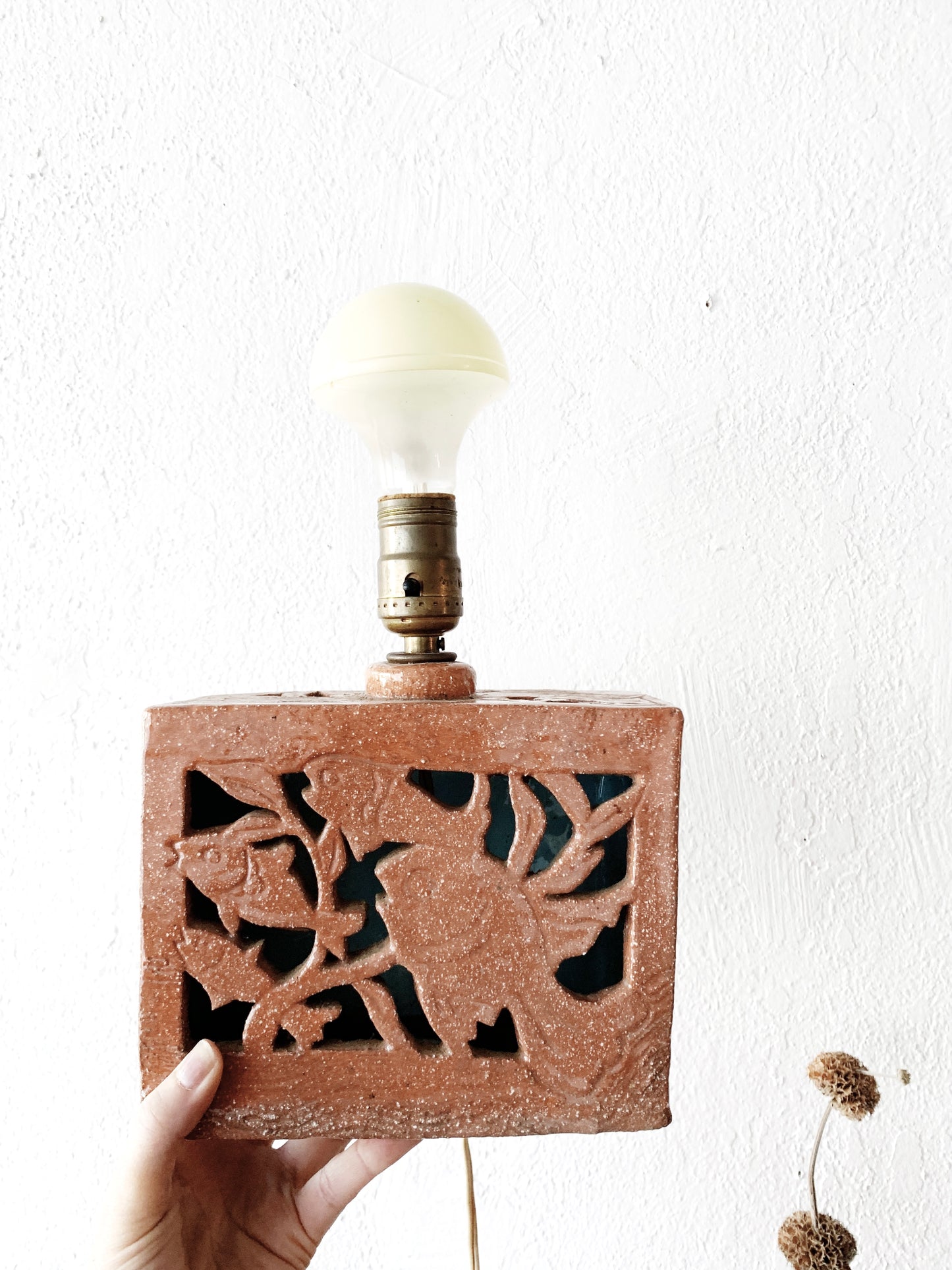 Vintage Pottery Lamp