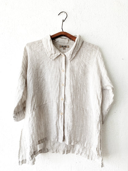 FLAX Linen Button Up
