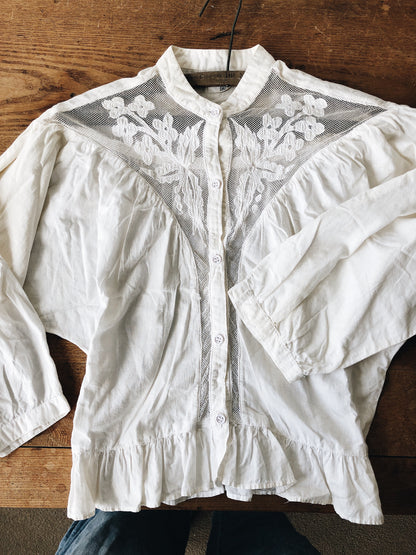 Vintage Cotton Dolman Blouse