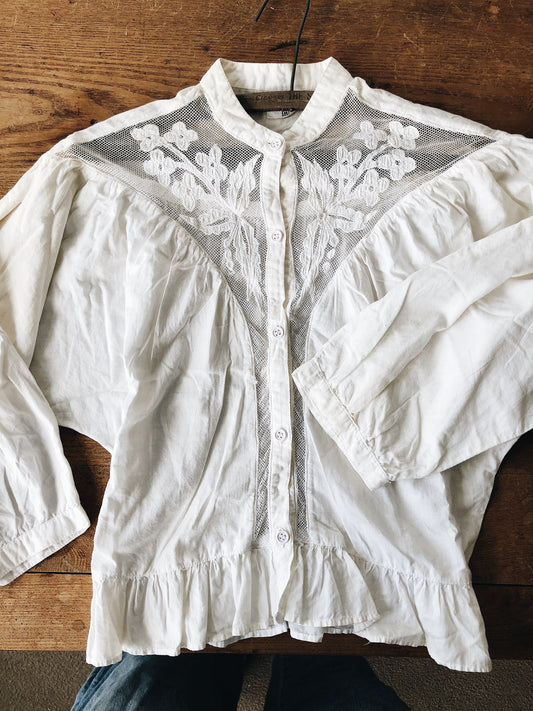 Vintage Cotton Dolman Blouse