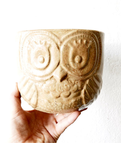 Vintage Owl Planter