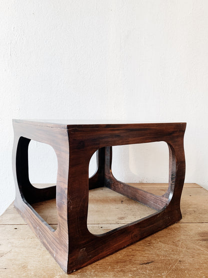 Low Vintage Wood Table