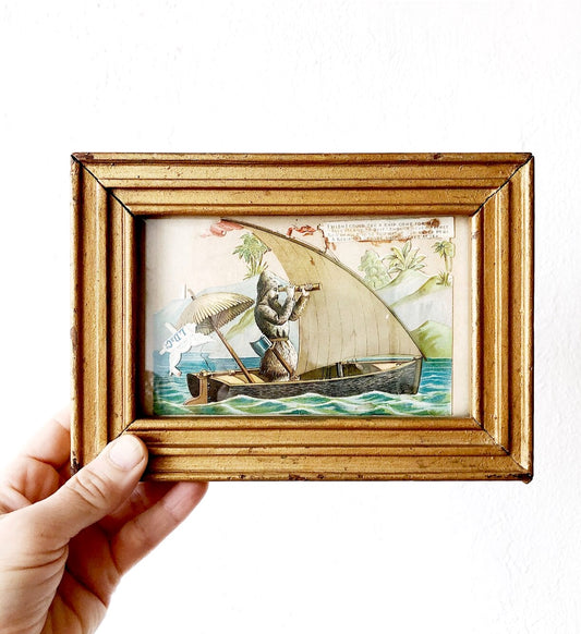 Original Antique Collage Art - Late 1800s