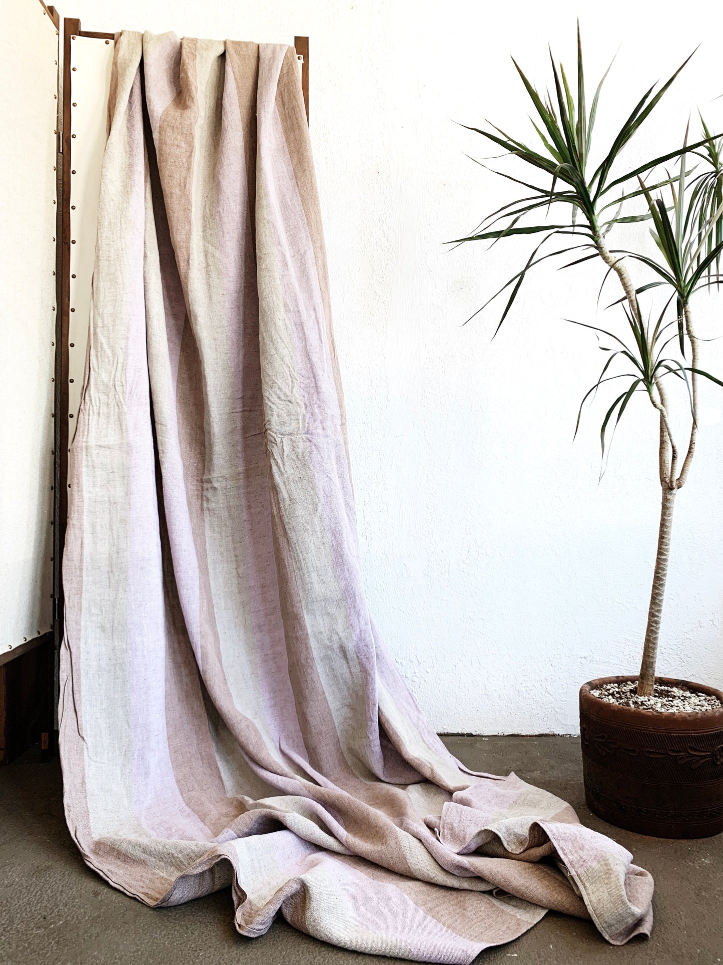 Thick Linen Fabric / Yardage