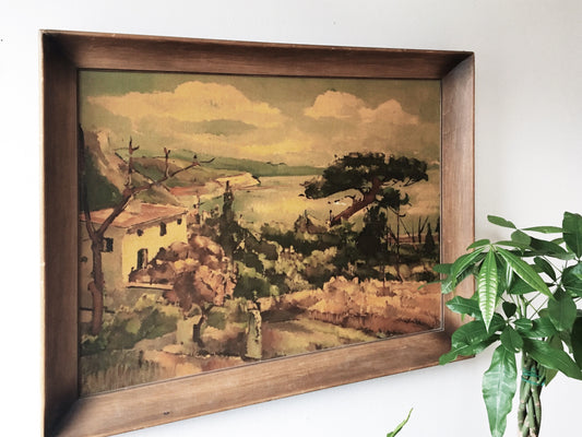 Large Vintage Lithograph