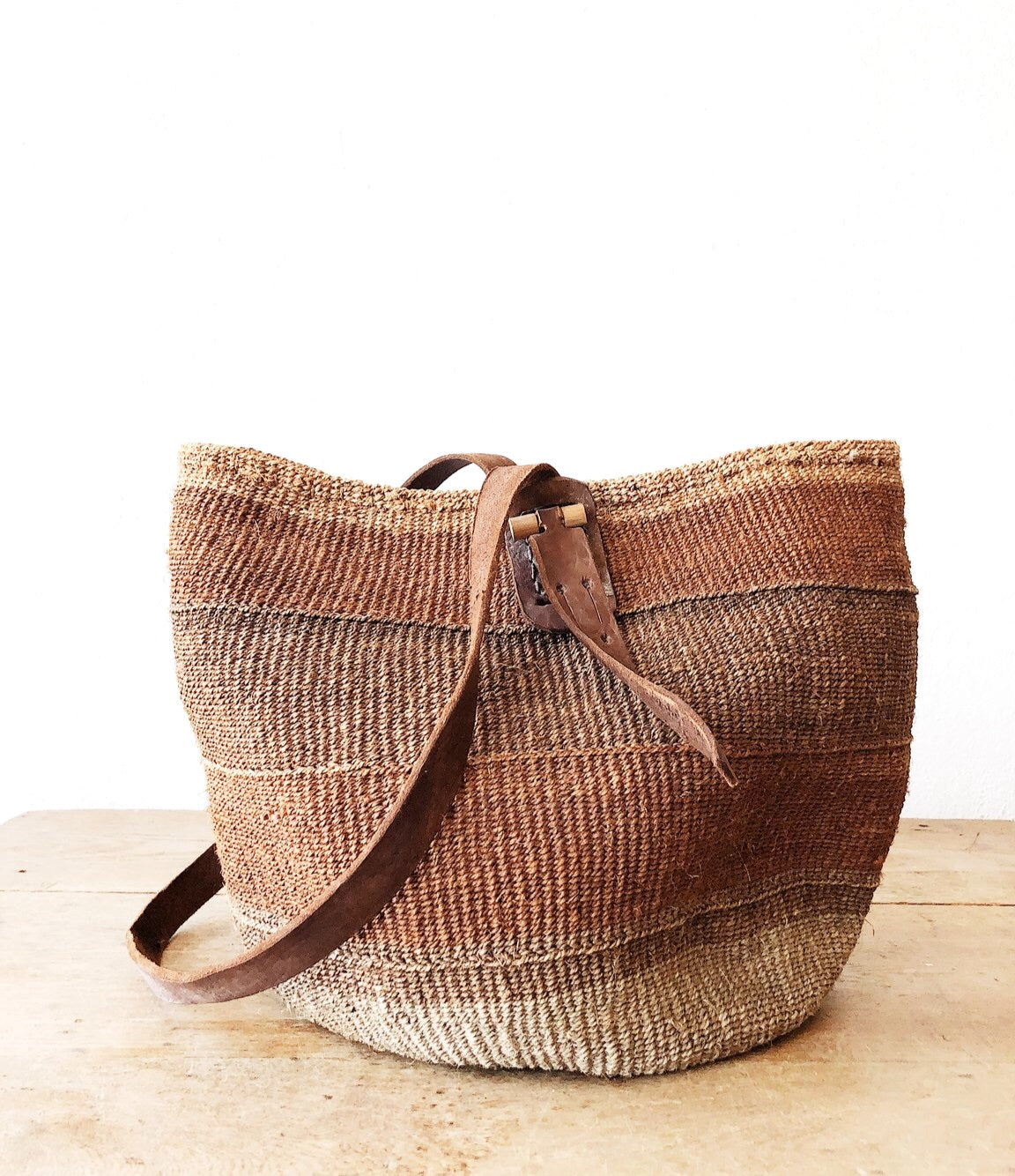 Large Vintage Basket Tote