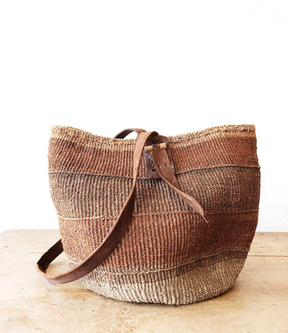 Large Vintage Basket Tote