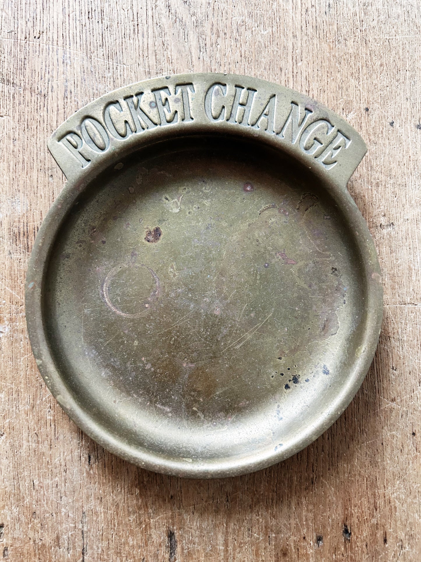 Vintage Brass Pocket Change Dish