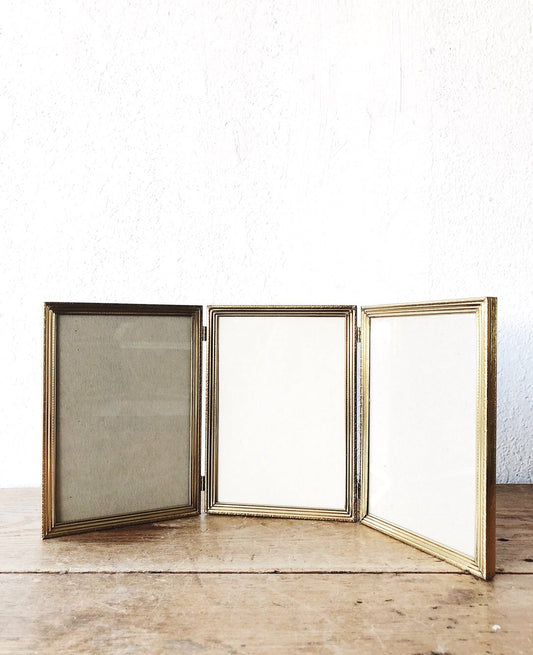Vintage Tri Fold Frame