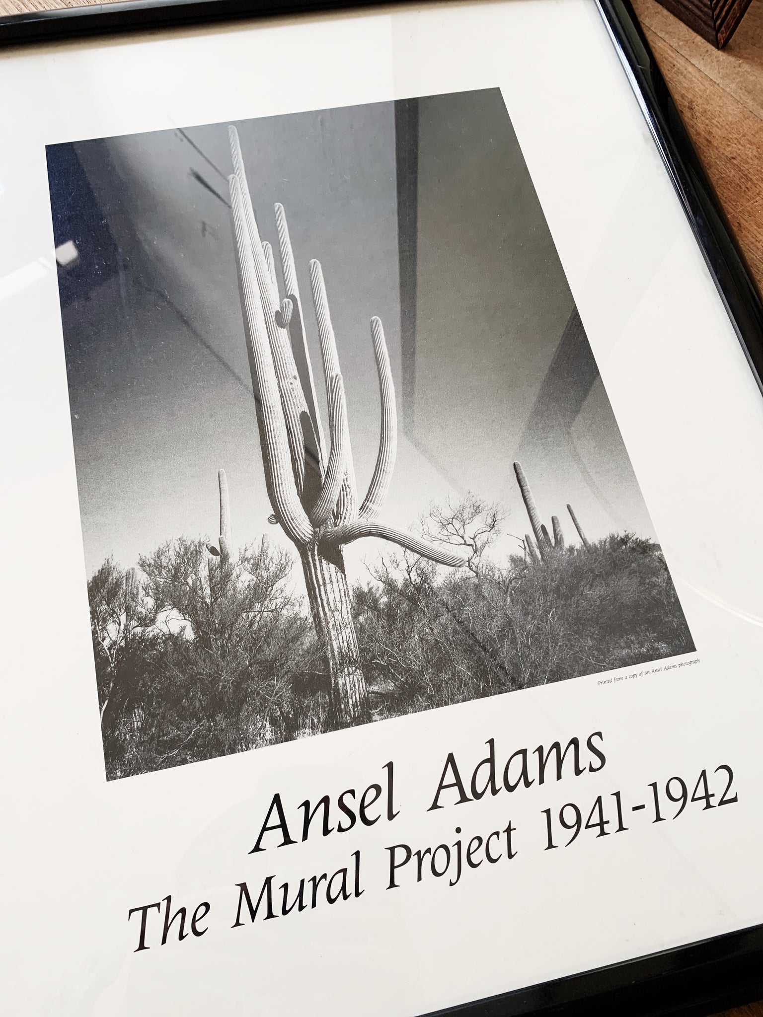 Framed Ansel Adams Saguaro Poster