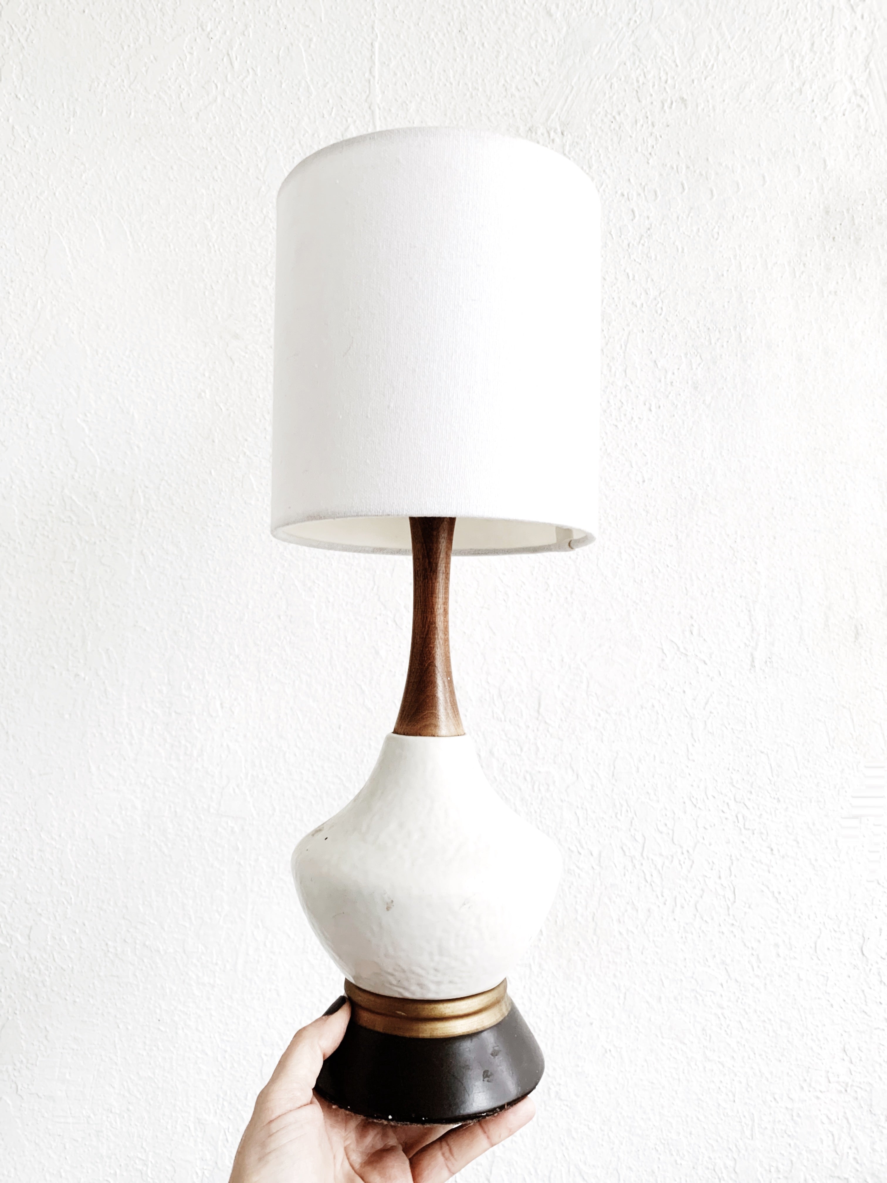 Mid Century Pottery Lamp - Thumbnail 2