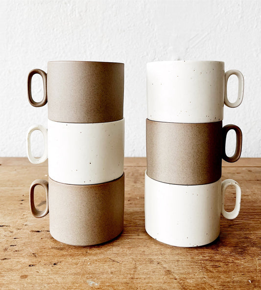 Stackable Ceramic Coffee Cups by Ozu
