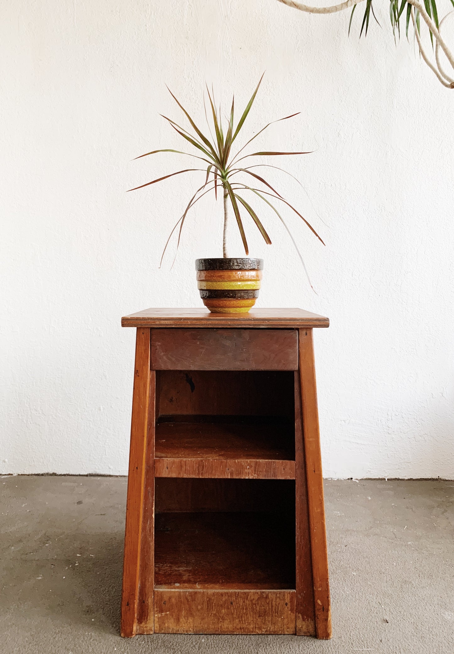 Vintage Handmade Nightstand/ Side Table