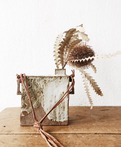 Hand Built Ceramic Hanging Vase