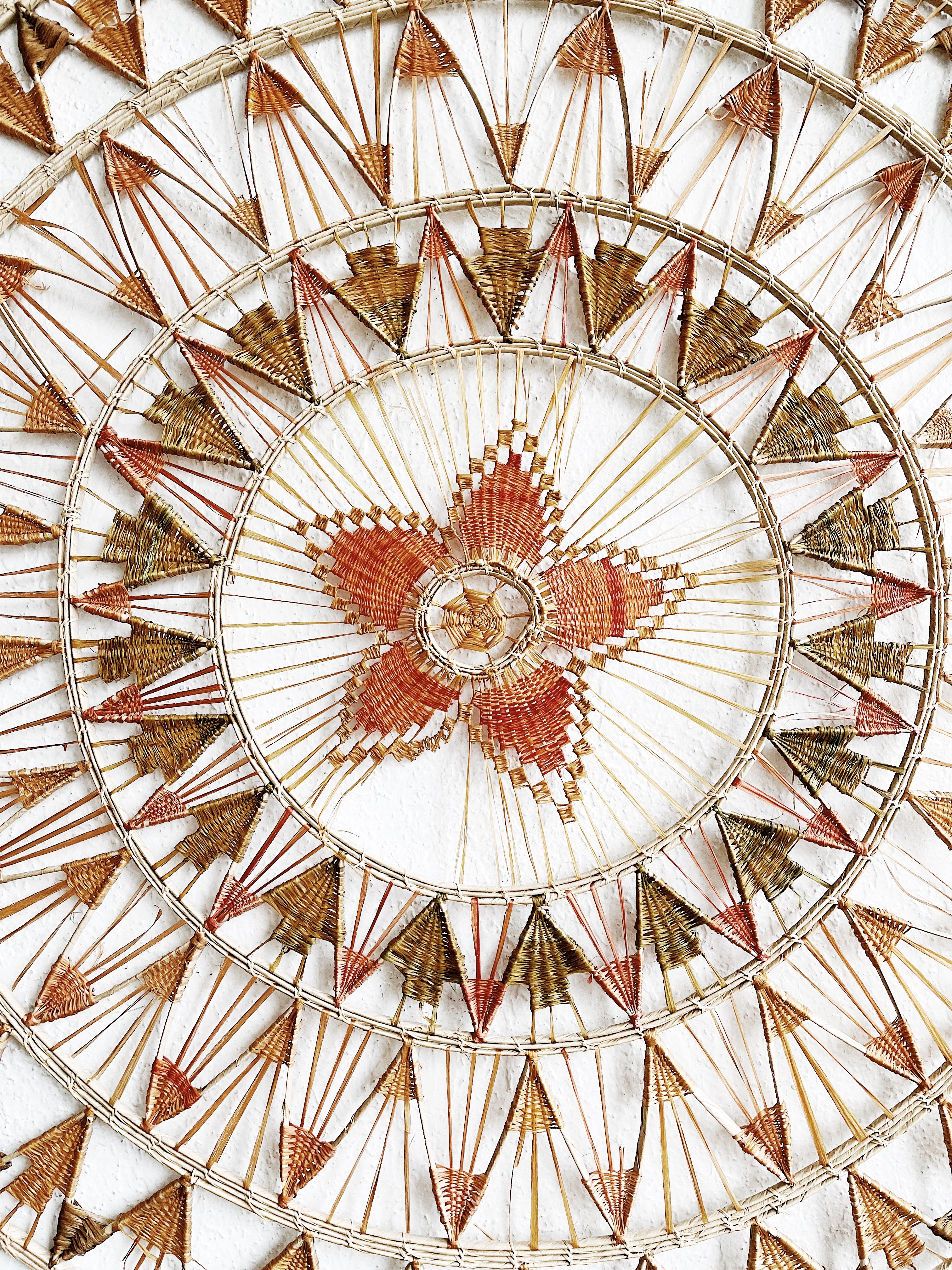 Maven Collective Straw Mandala Basket - Thumbnail 2
