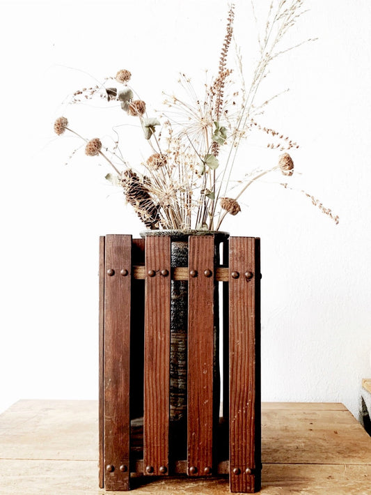 Antique Mission Slatted Planter Box