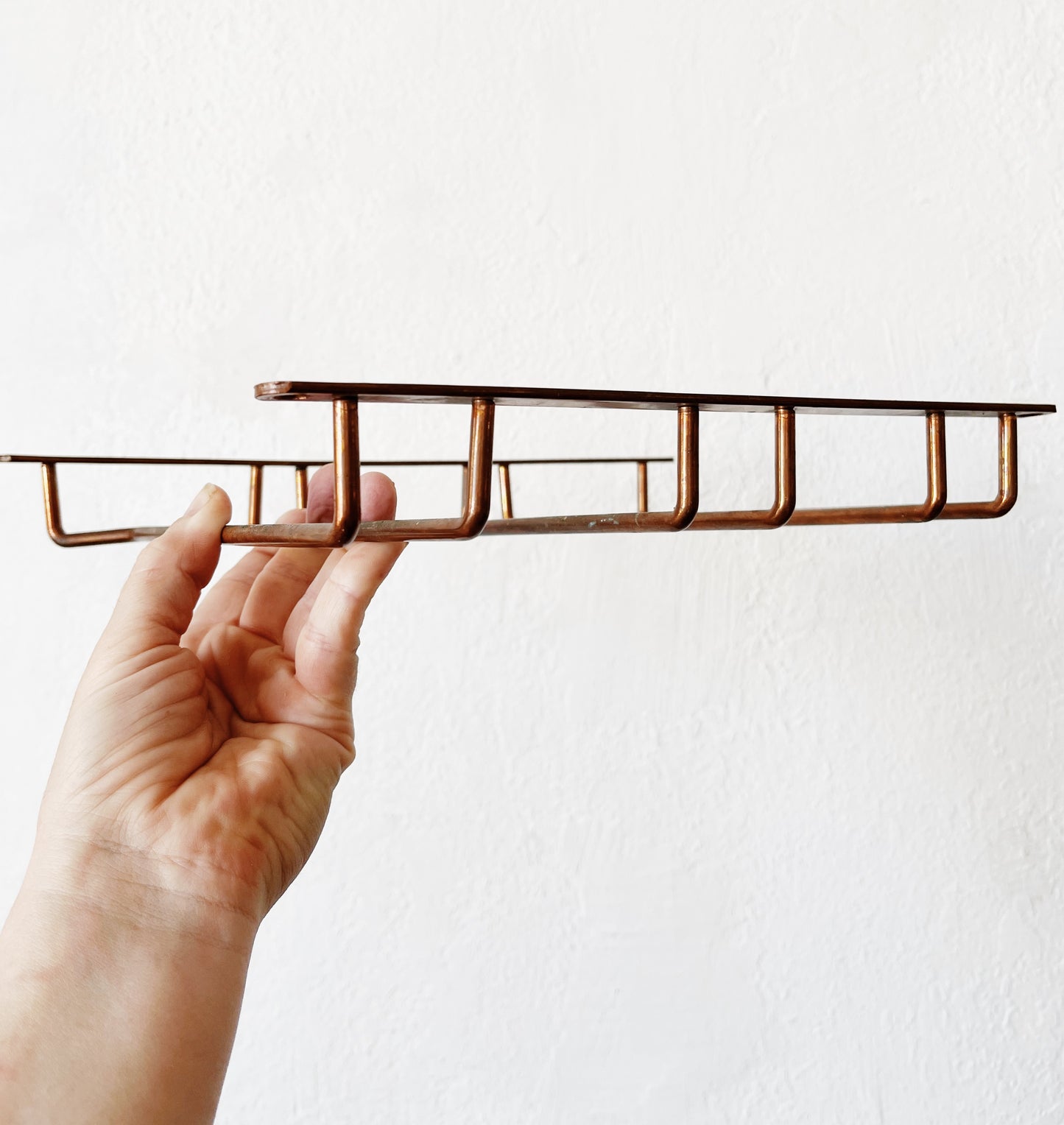 Vintage Copper Stemware Holder