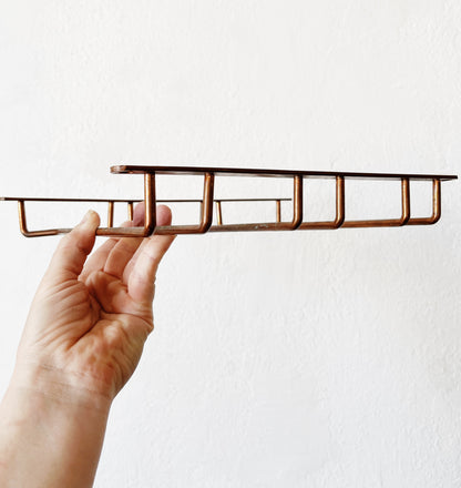 Vintage Copper Stemware Holder