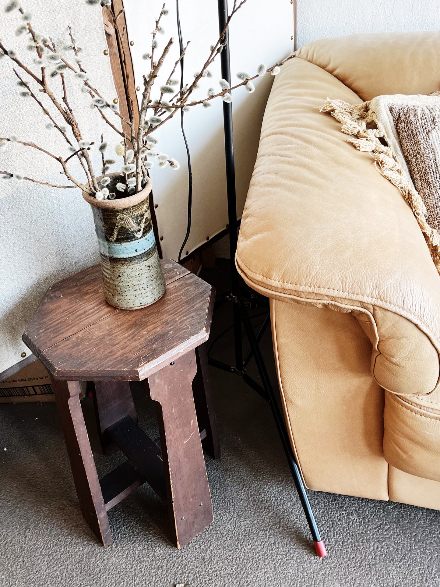 Vintage Italian Leather Couch