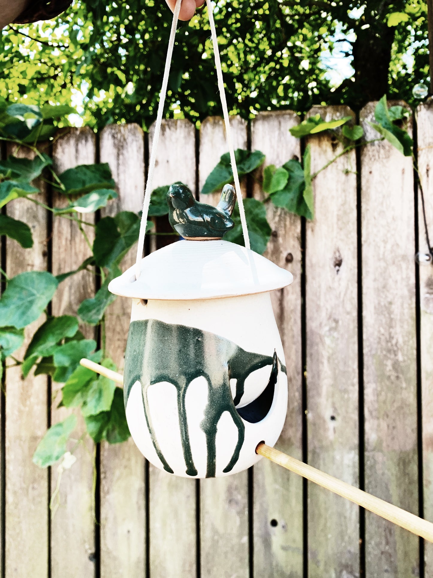 Handmade Ceramic Bird Feeder