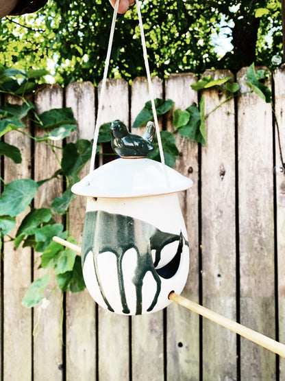 Handmade Ceramic Bird Feeder