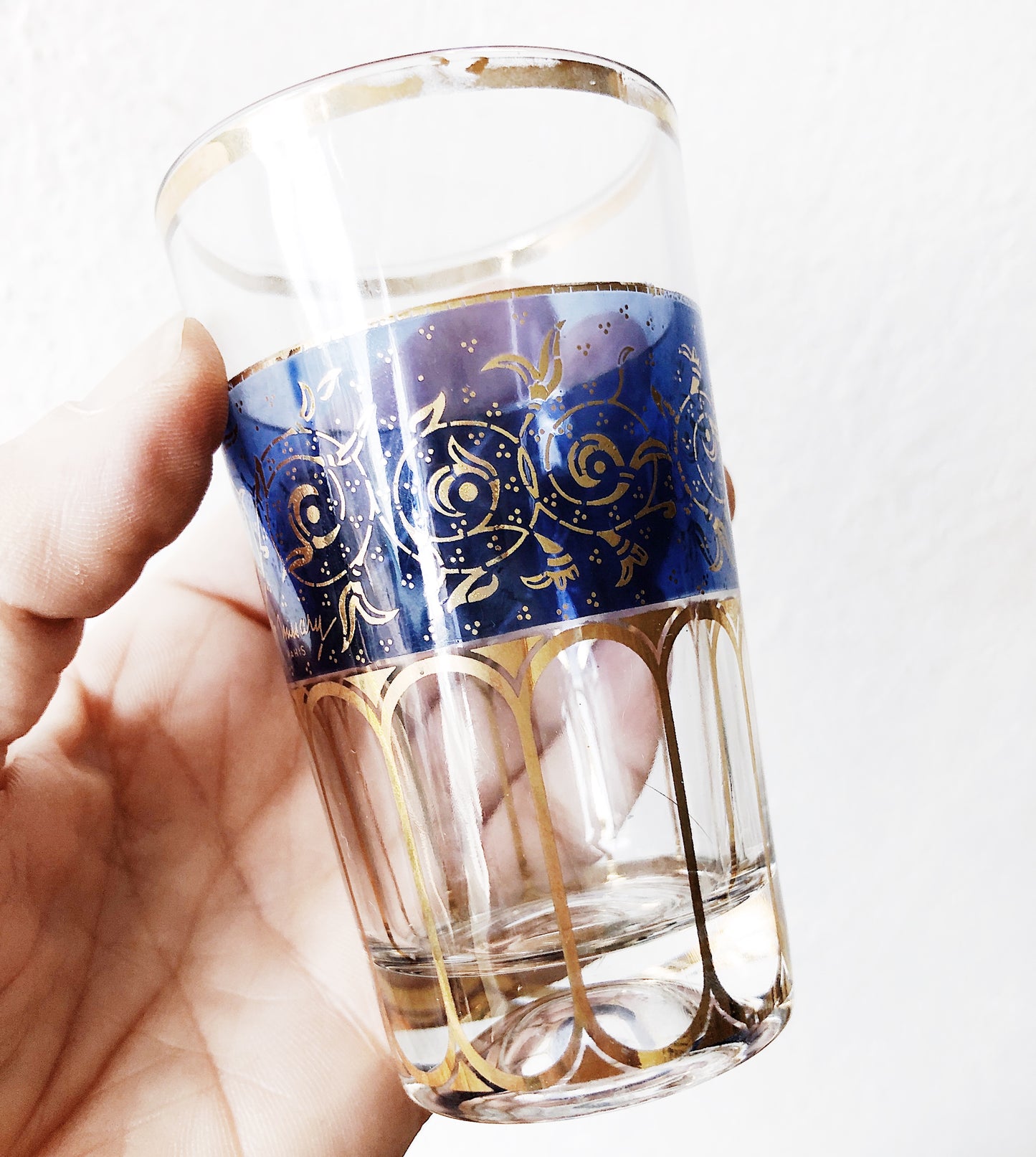 Vintage Parisian Handpainted Glasses