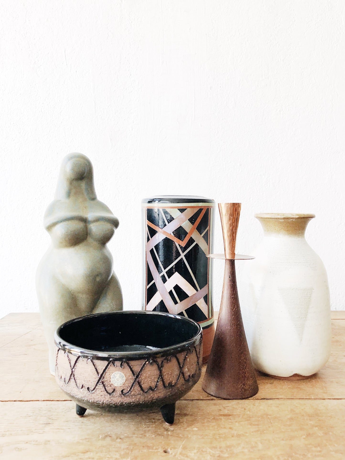 RESERVED Vintage Swedish Gabriel Keramic Ikebana Pottery