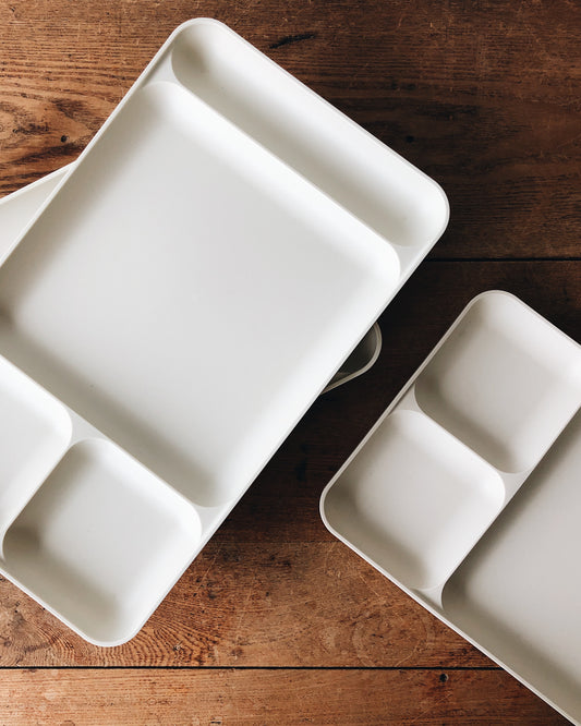 Pair Vintage Tupperware Divided Trays